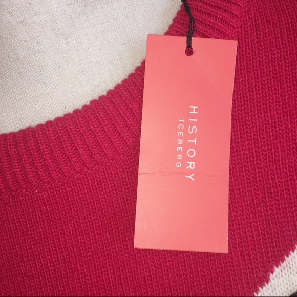 SOLD! ICEBERG History Virgin Wool Sweater Italy - Picture 4 of 8